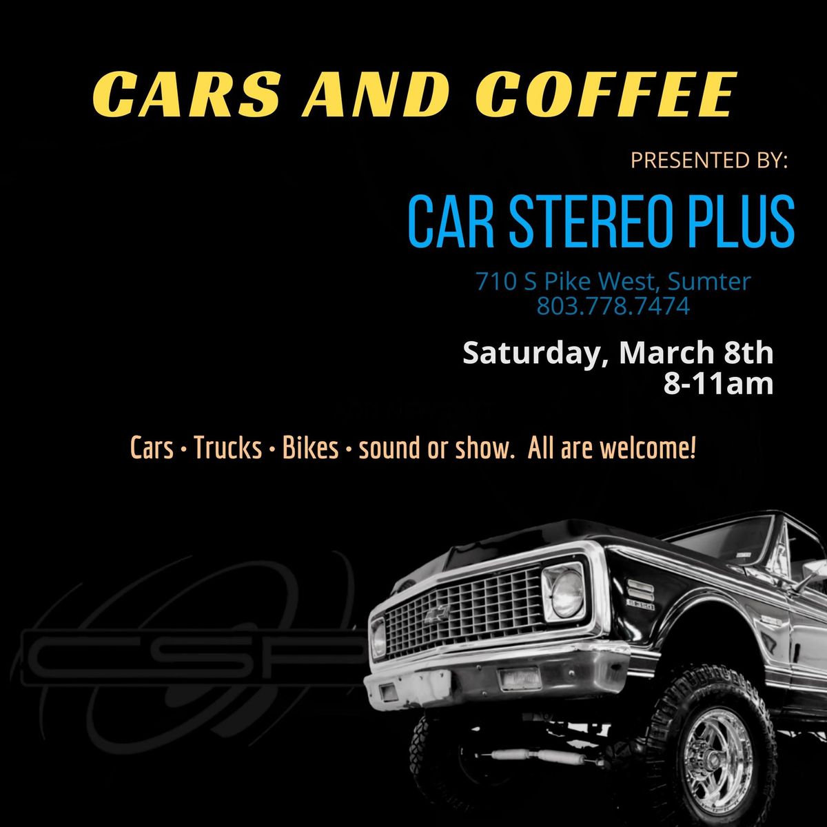 Cars and Coffee at Car Stereo Plus