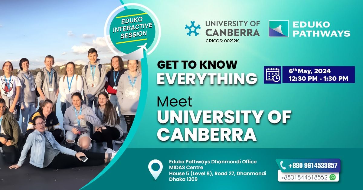 Eduko Interactive Session: Meet University of Canberra, Australia