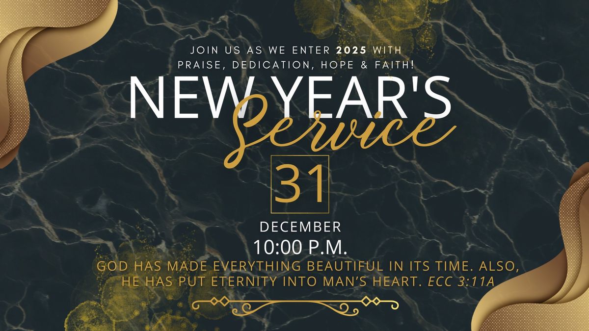 New Year's Eve Celebration & Worship