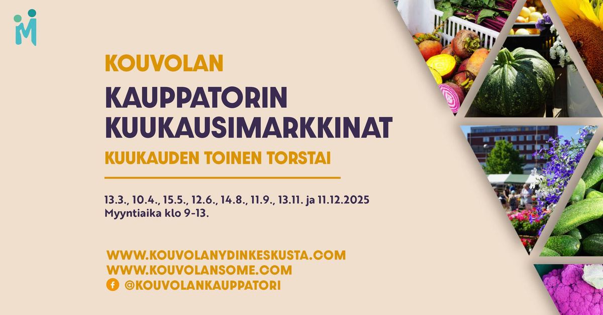 Kuukausimarkkinat Kouvolan Kauppatorilla