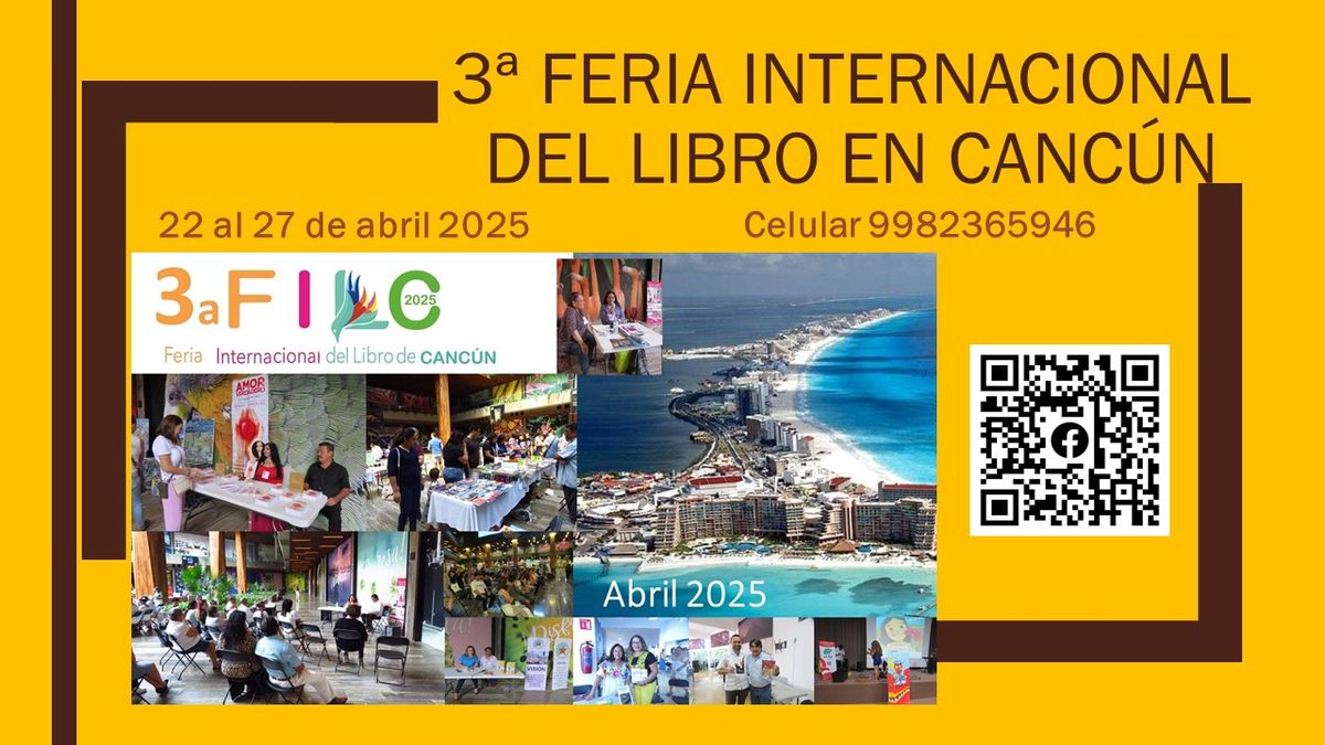 3a Feria internacional del libro en Canc\u00fan 2025