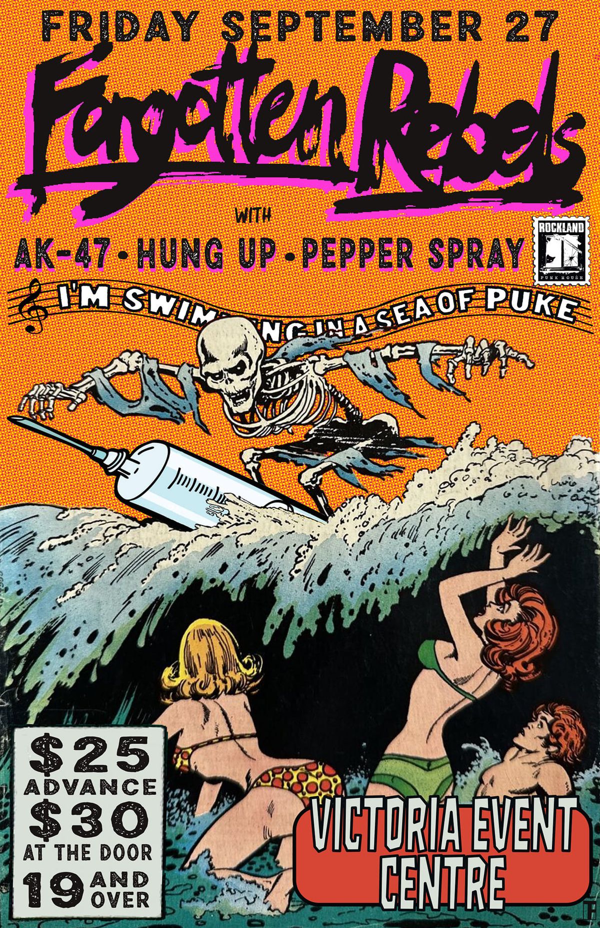 Rockland Punk House Presents The Forgotten Rebels, AK47, Hung Up and Pepper Spray 