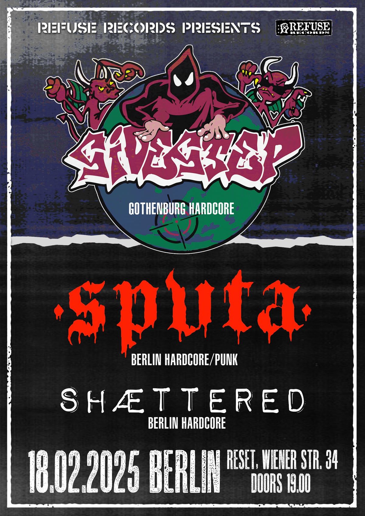 18.02. Berlin: SIDESTEP, SPUTA, SHAETTERED