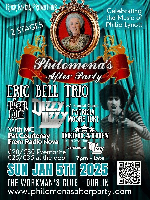 Philomena's After Party Rocks w\/- Eric Bell Dizzy Lizzy and more w\/- MC Pat Courtenay of Radio Nova!