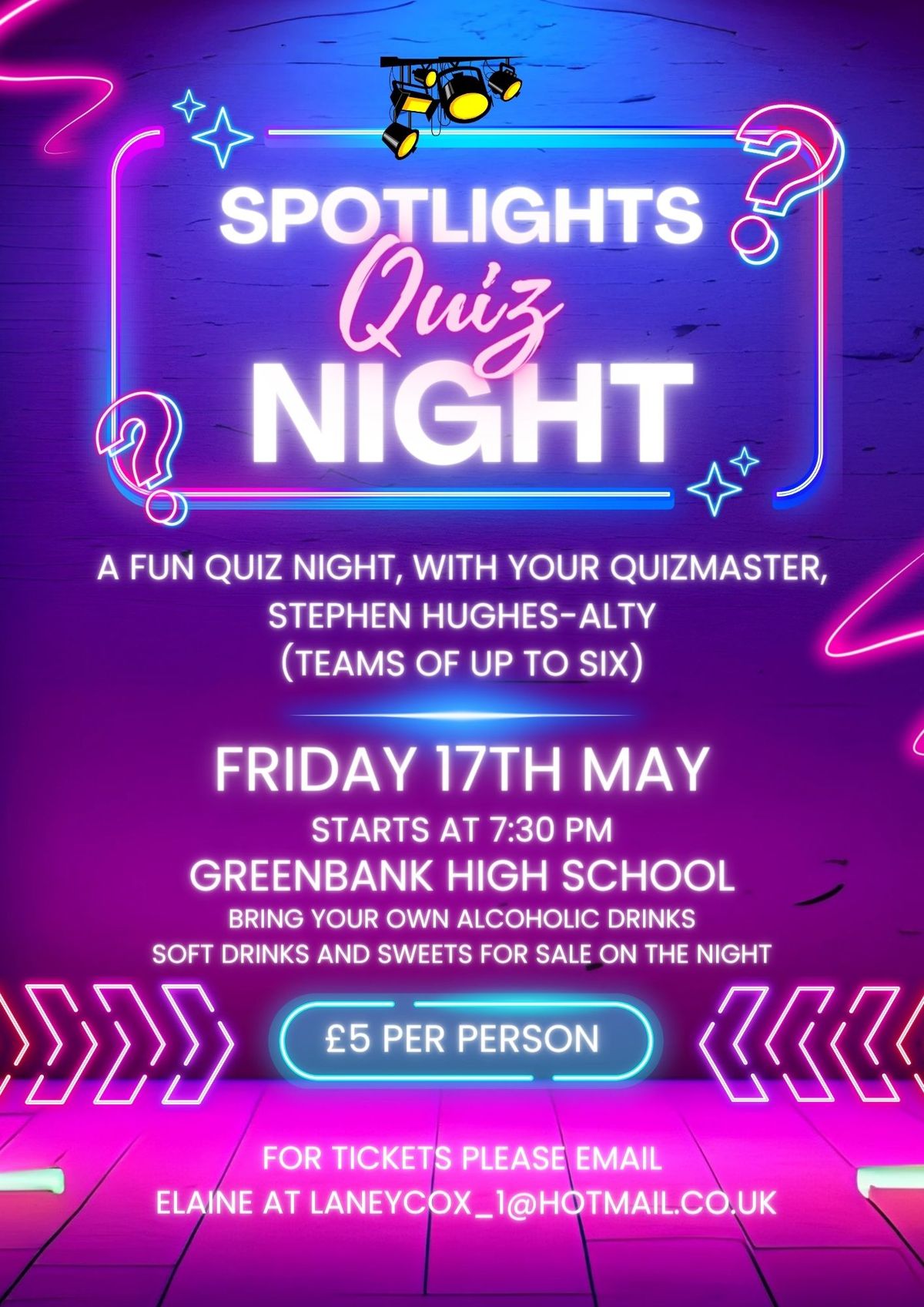 Spotlights Quiz Night