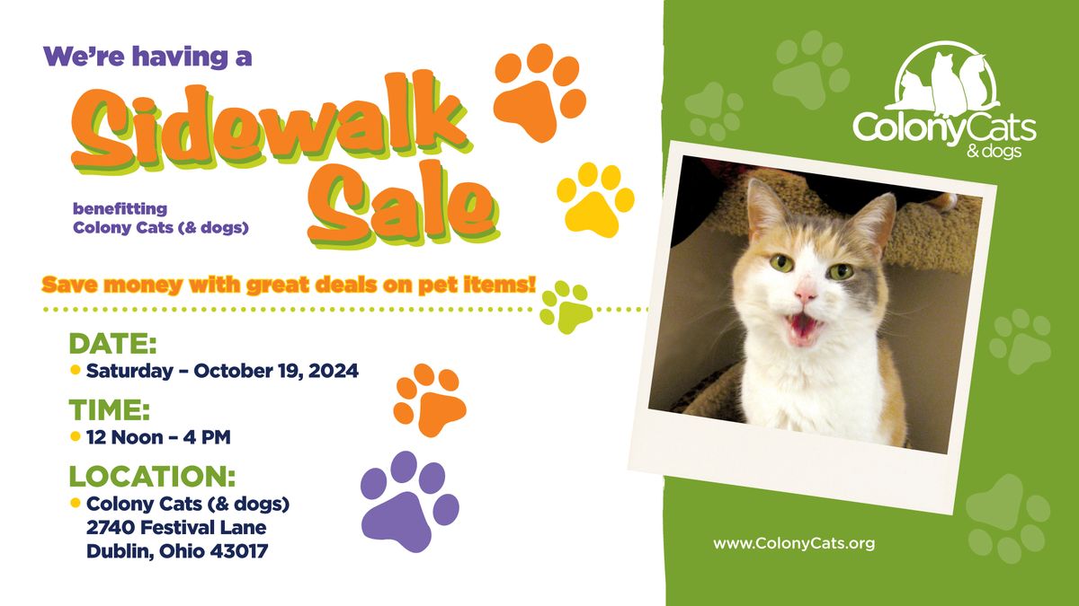 Colony Cats Sidewalk Sale!