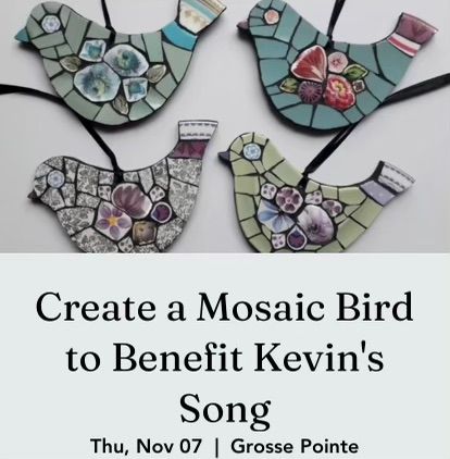 Create a Mosaic Bird to Benefit Kevin\u2019s Song!