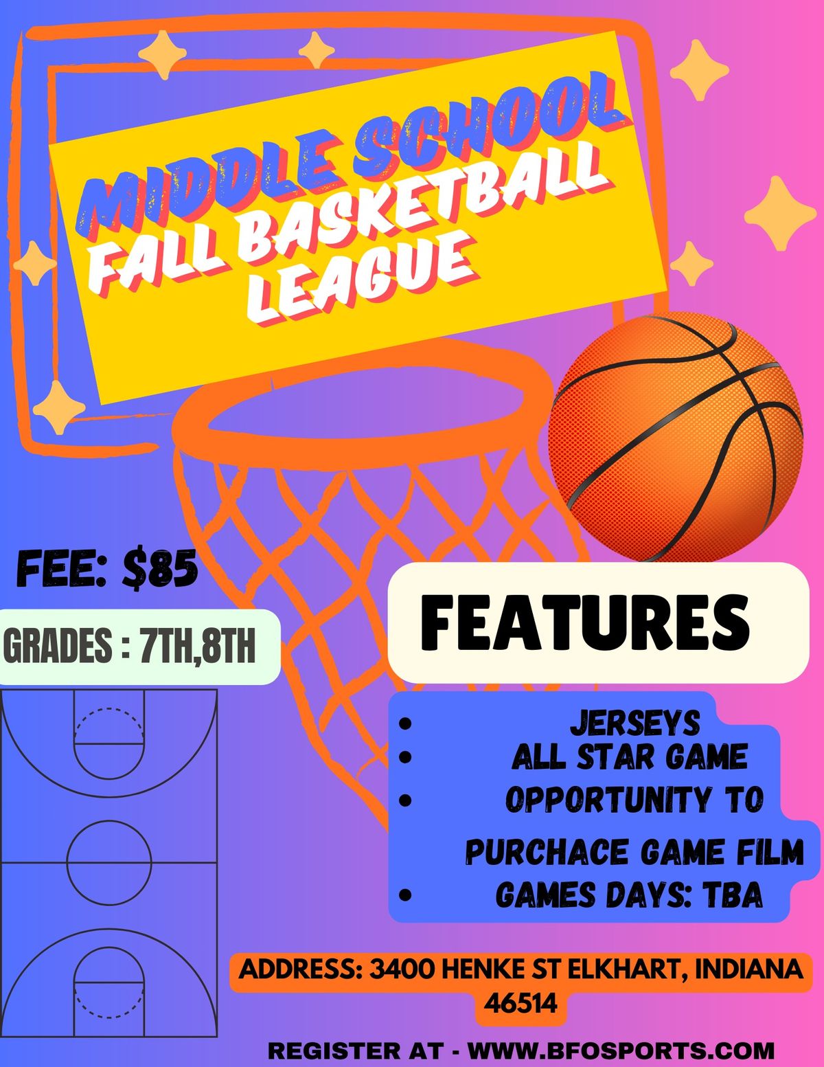 Middle School Basketball League