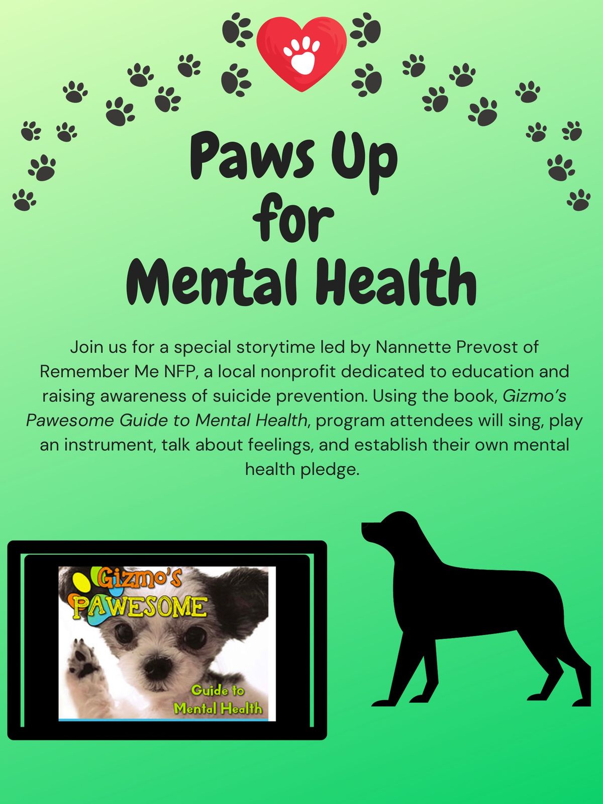 Paws Up for Mental Health @ BayCare Powell Learning Center