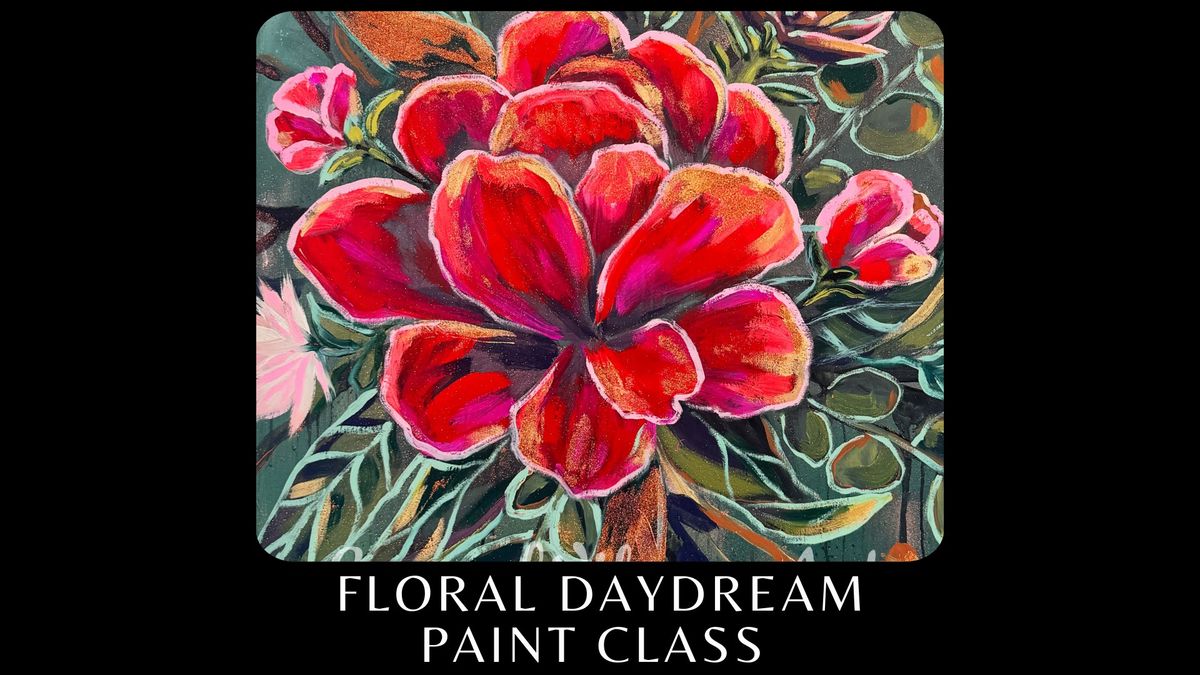 Floral Peony Daydream Paint Class 