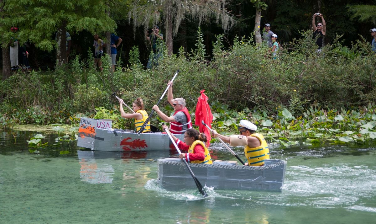 Cardboard Canoe Regatta at Kelly Park's Rock Springs