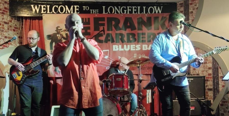 The Frank Carbery Blues Band at The Woodstock Sessions in The Longfellow bar. 