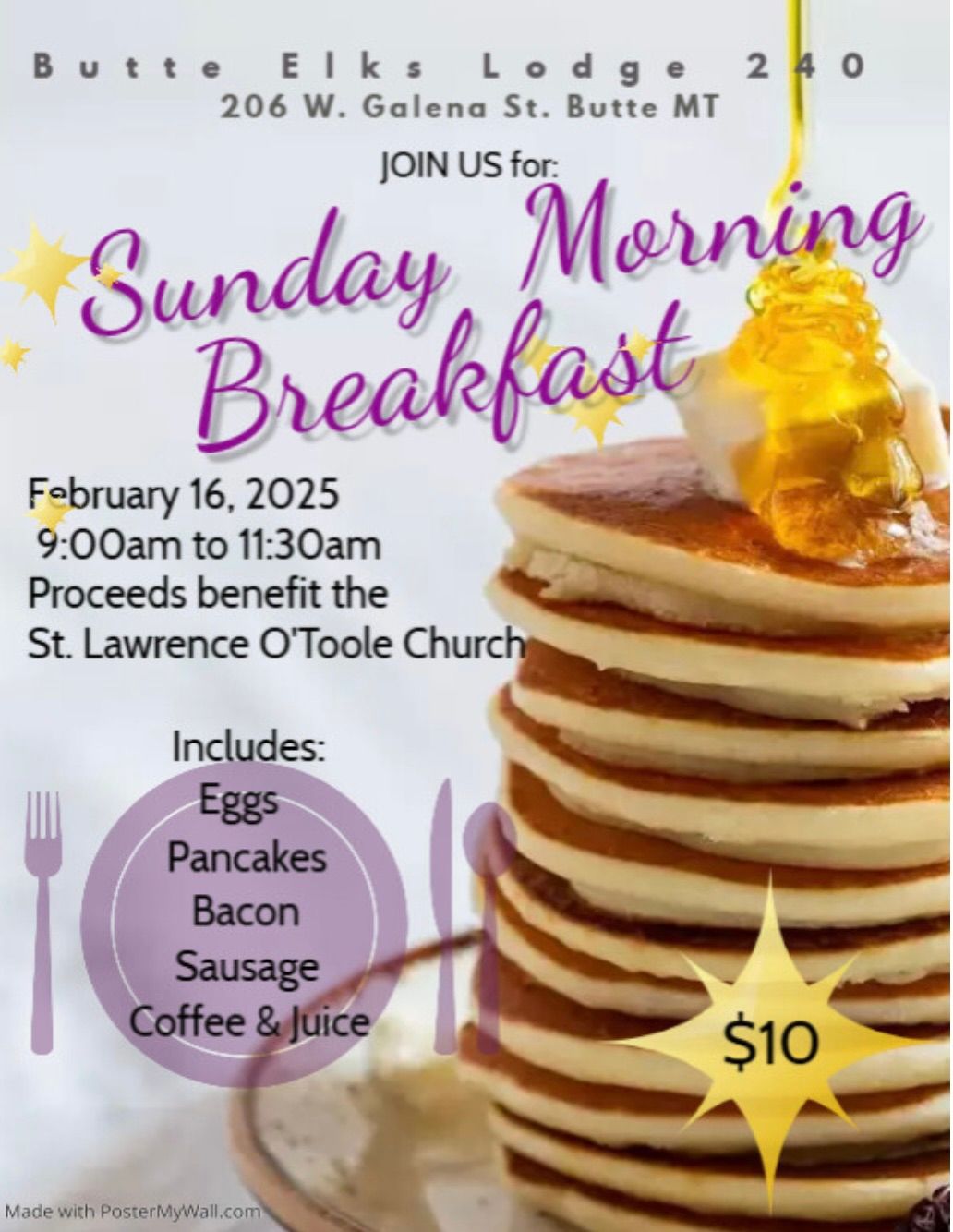 Sunday Pancake Breakfast