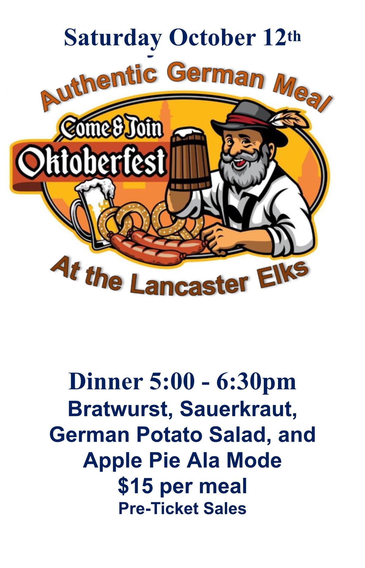 Oktoberfest Dinner 