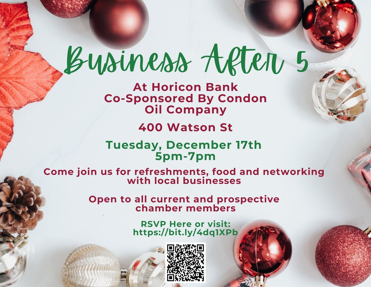 Business After 5 at Horicon Bank Co-Sponsored by Condon Oil Company