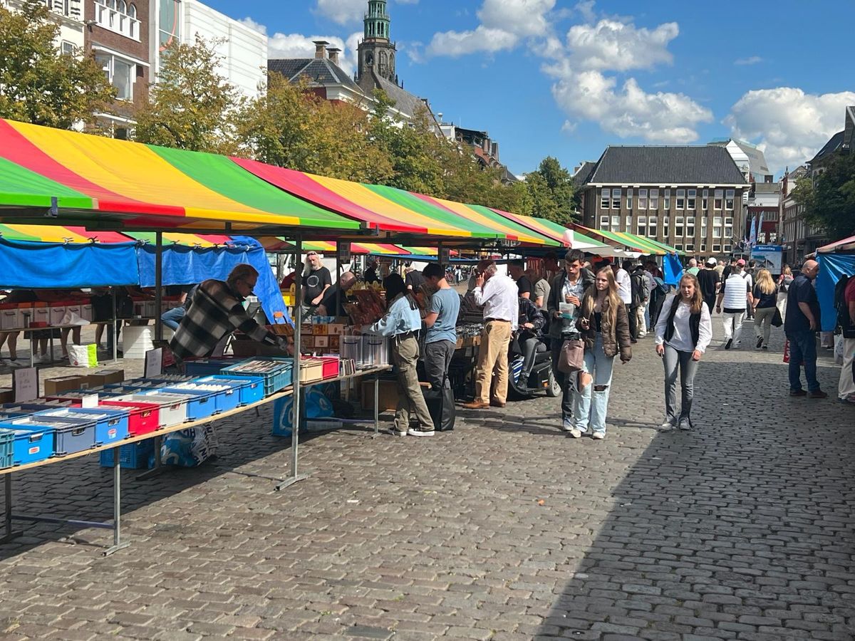 Platenbeurs Groningen Vismarkt donderdag 1 aug 