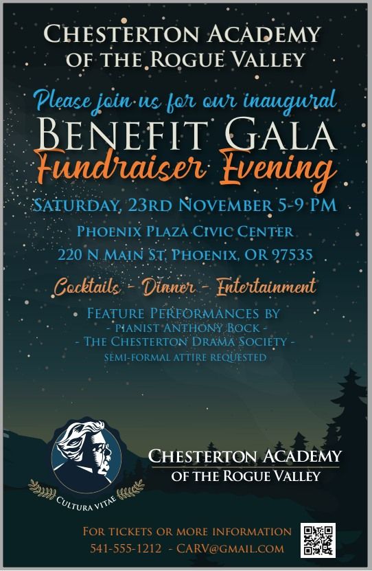 2024 Chesterton Academy of the Rogue Valley Annual Gala and Raffle