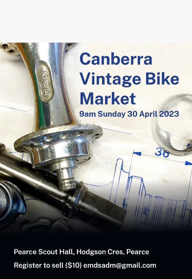 Canberra Vintage Bike Market, Pearce, Canberra, 30 April 2023