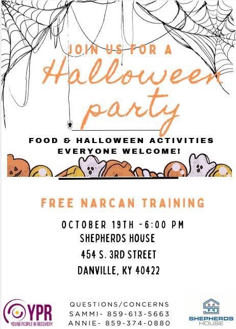 Halloween Party and Narcan Training