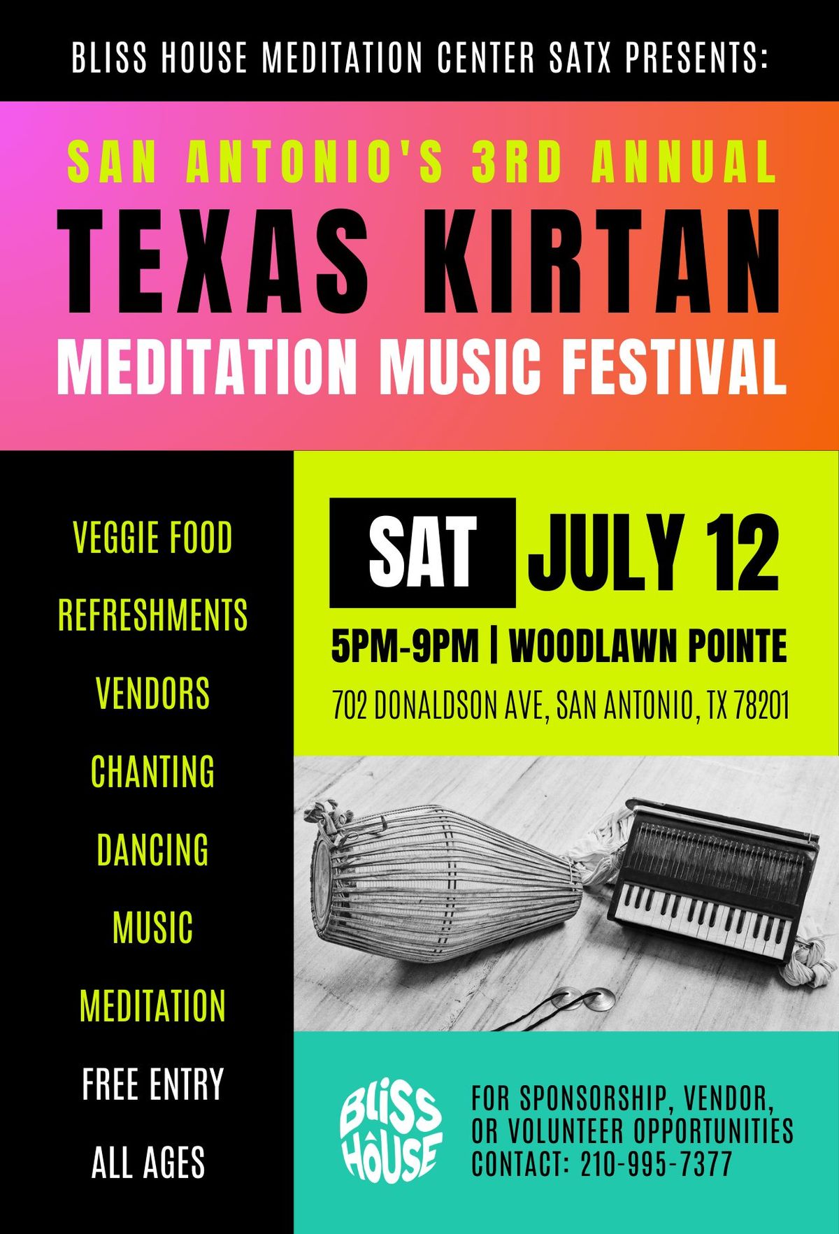 3rd Annual Texas Kirtan Meditation Music Festival (San Antonio,TX) FREE Event for All Ages