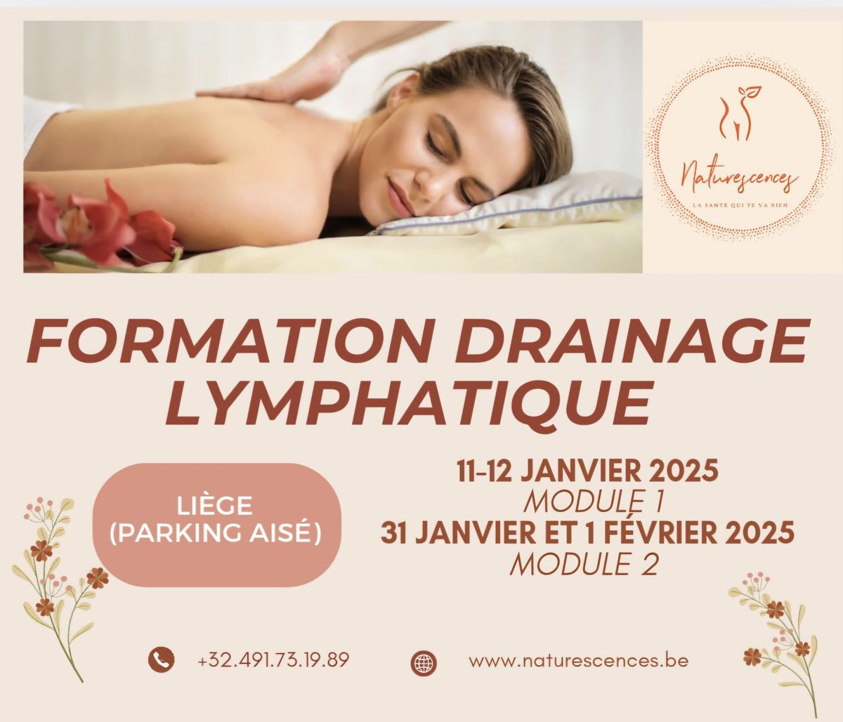 FORMATION DRAINAGE LYMPHATIQUE SUIVANT LA METHODE DE DCT VODDER