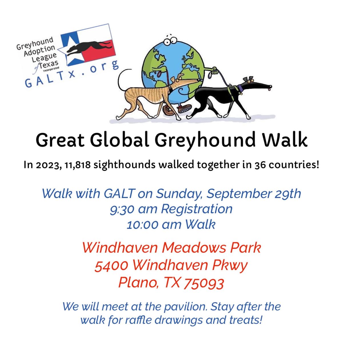 Great Global Greyhound Walk (Dallas\/Ft. Worth)