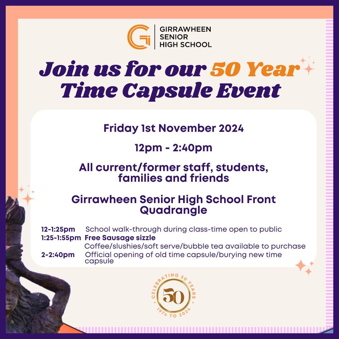 Girrawheen SHS 50 Year Time Capsule Event