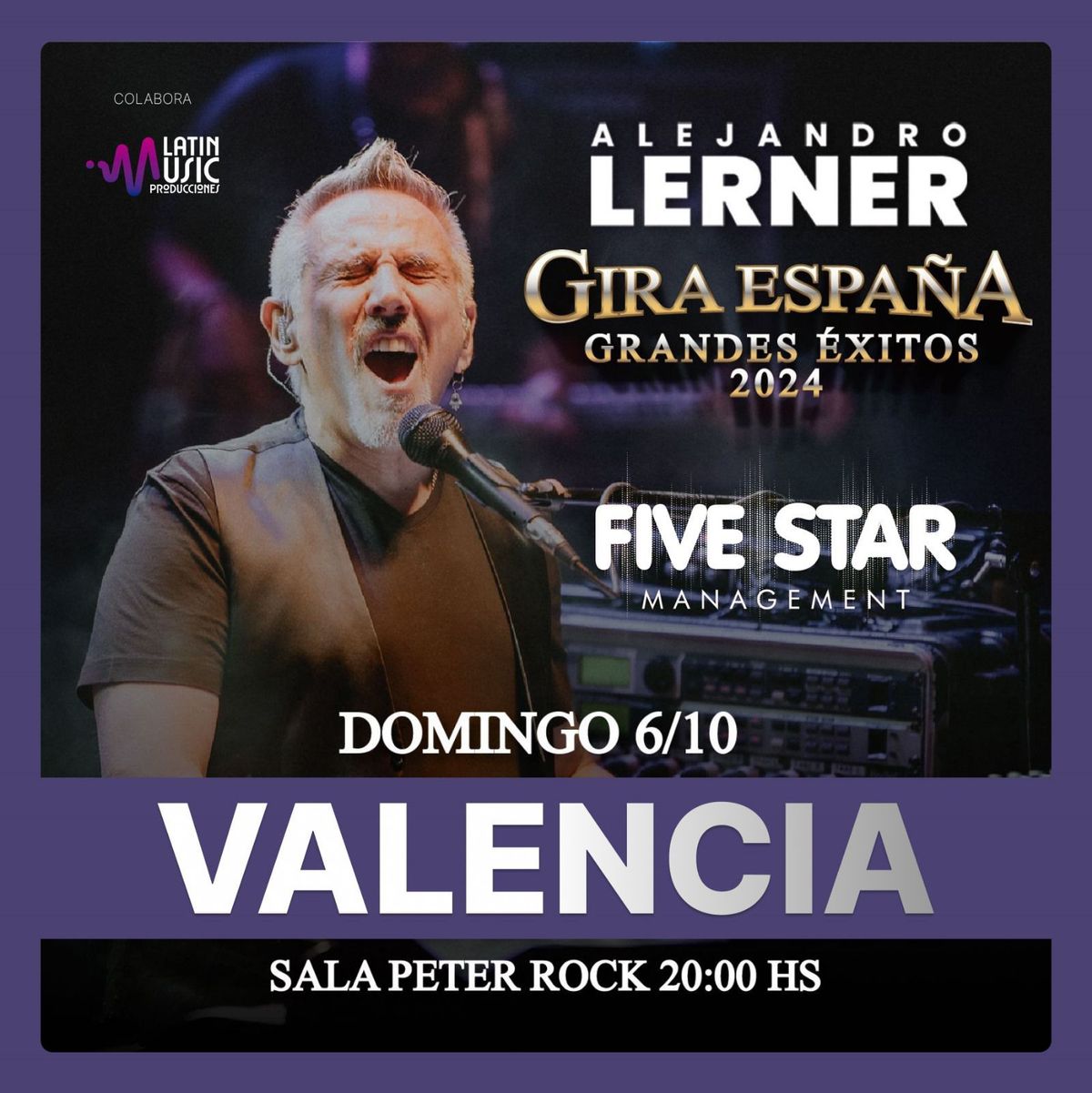 ALEJANDRO LERNER en Valencia > Gira Grandes \u00c9xitos