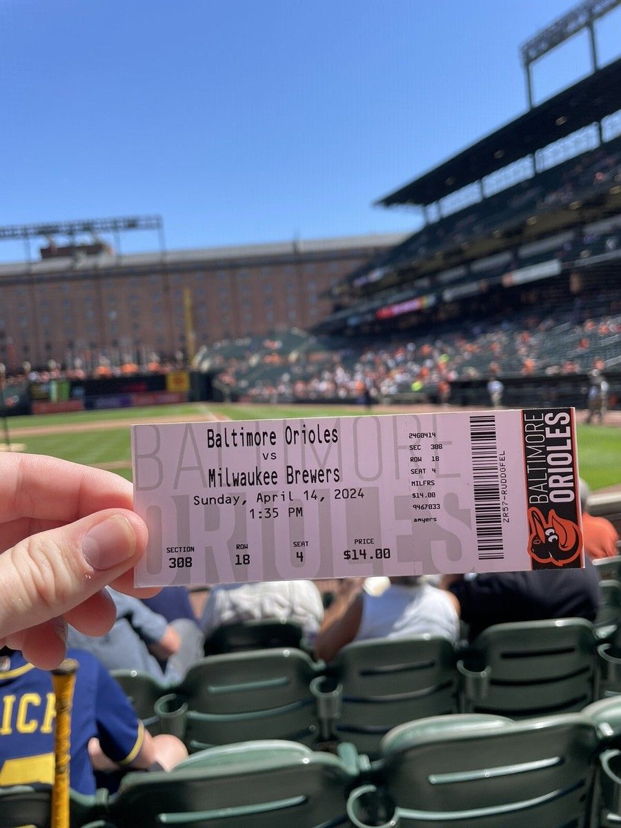Milwaukee Brewers at Baltimore Orioles at Oriole Park at Camden Yards