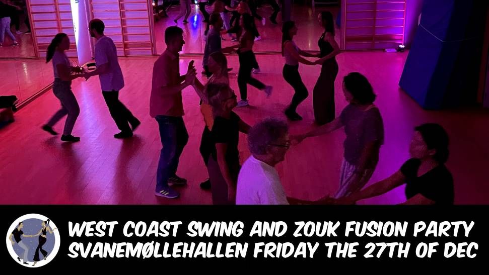 West Coast Swing\/Zouk\/Fusion Social at Svanem\u00f8llen on the 27th of December.