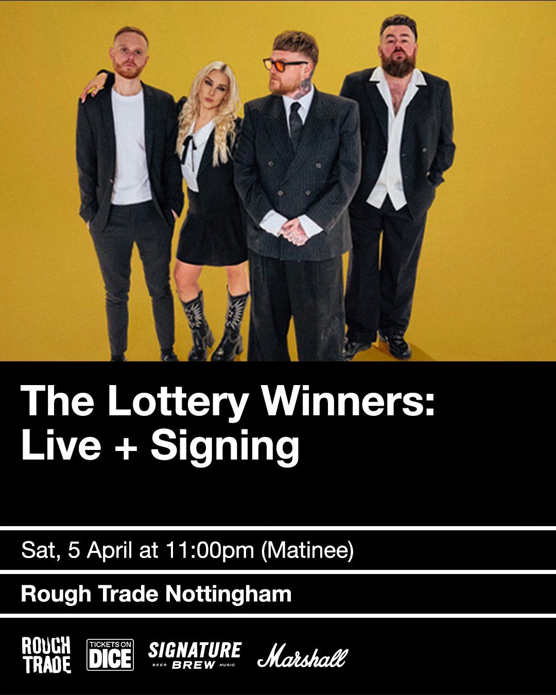 Lottery Winners (Live+Signing) Matinee