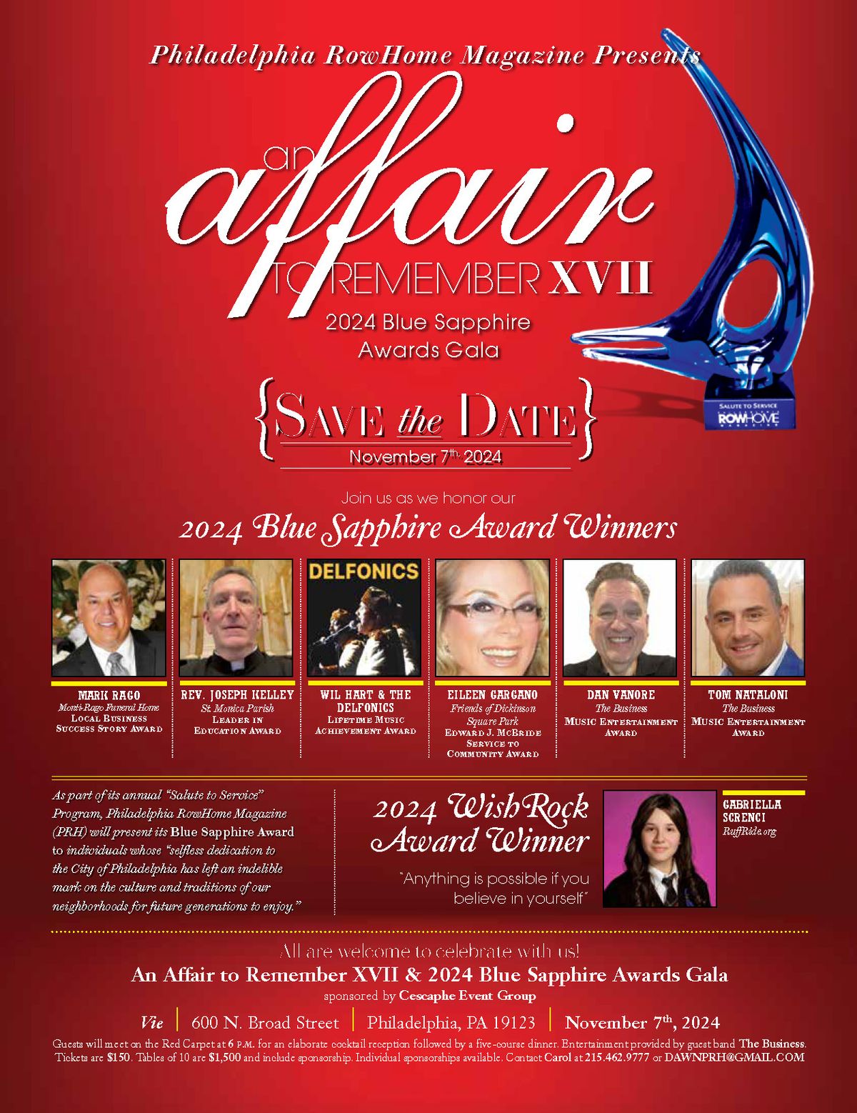 20th Annual Blue Sapphire Event