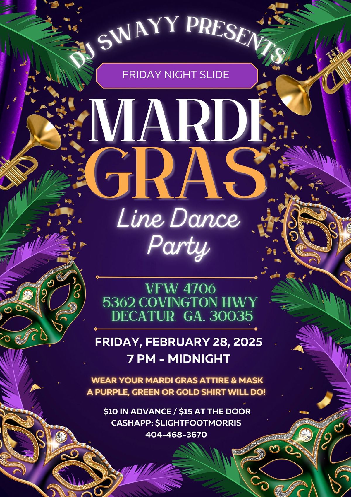 DJ Swayy Presents: Friday Night Slide - Mardi Gras