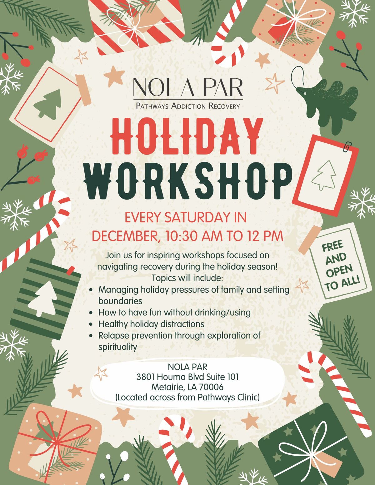 NOLA PAR's Holiday Workshop!