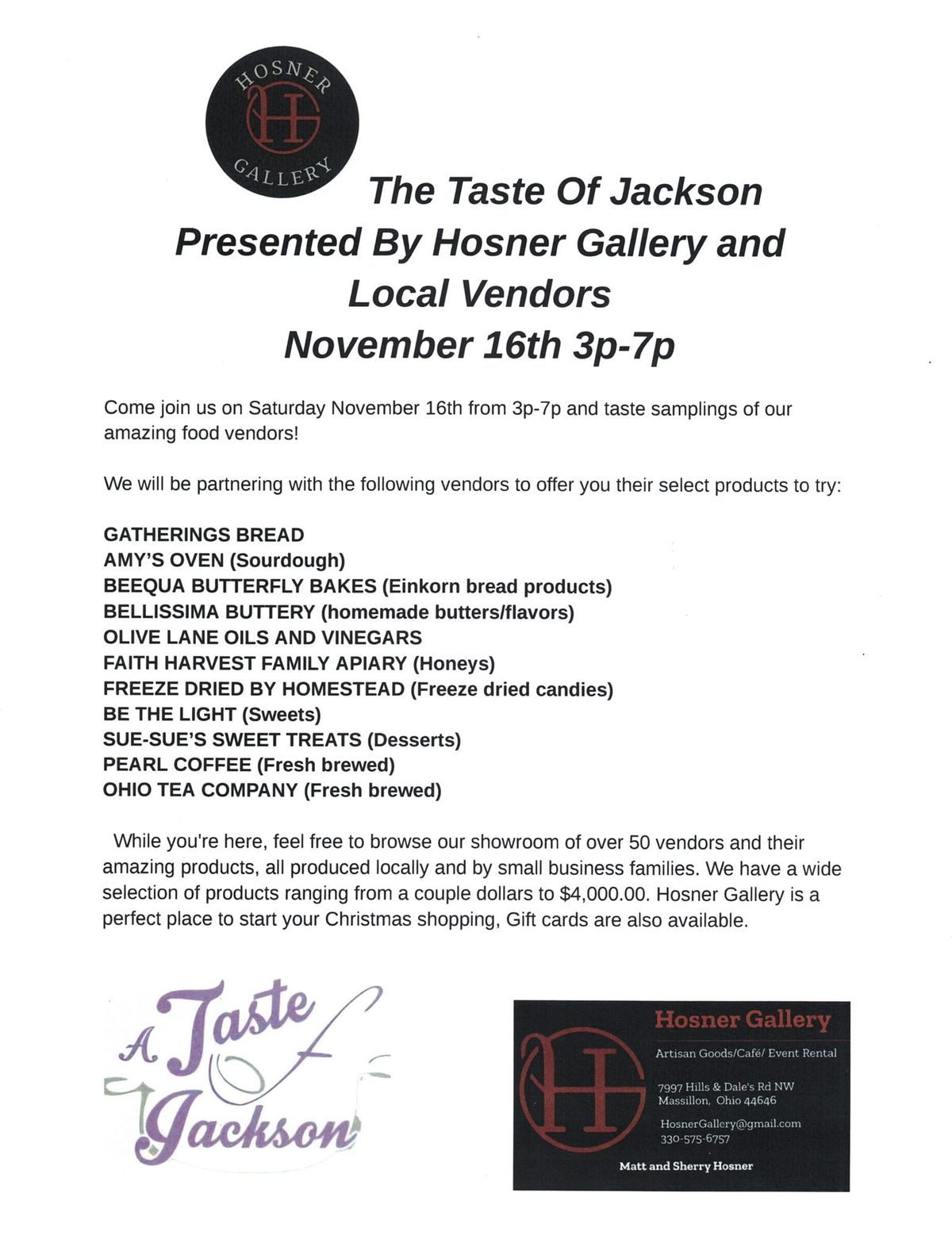 Taste and Enjoy: A Food Product Sampling Event