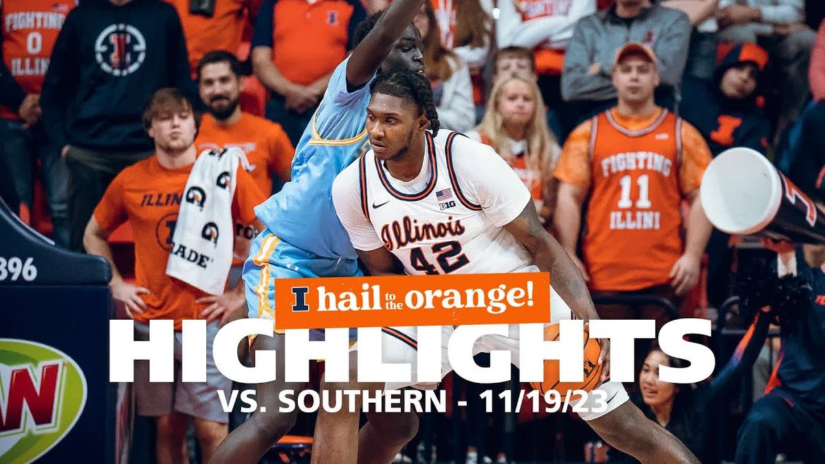 Southern Jaguars at Illinois Fighting Illini Mens Basketball at State Farm Center