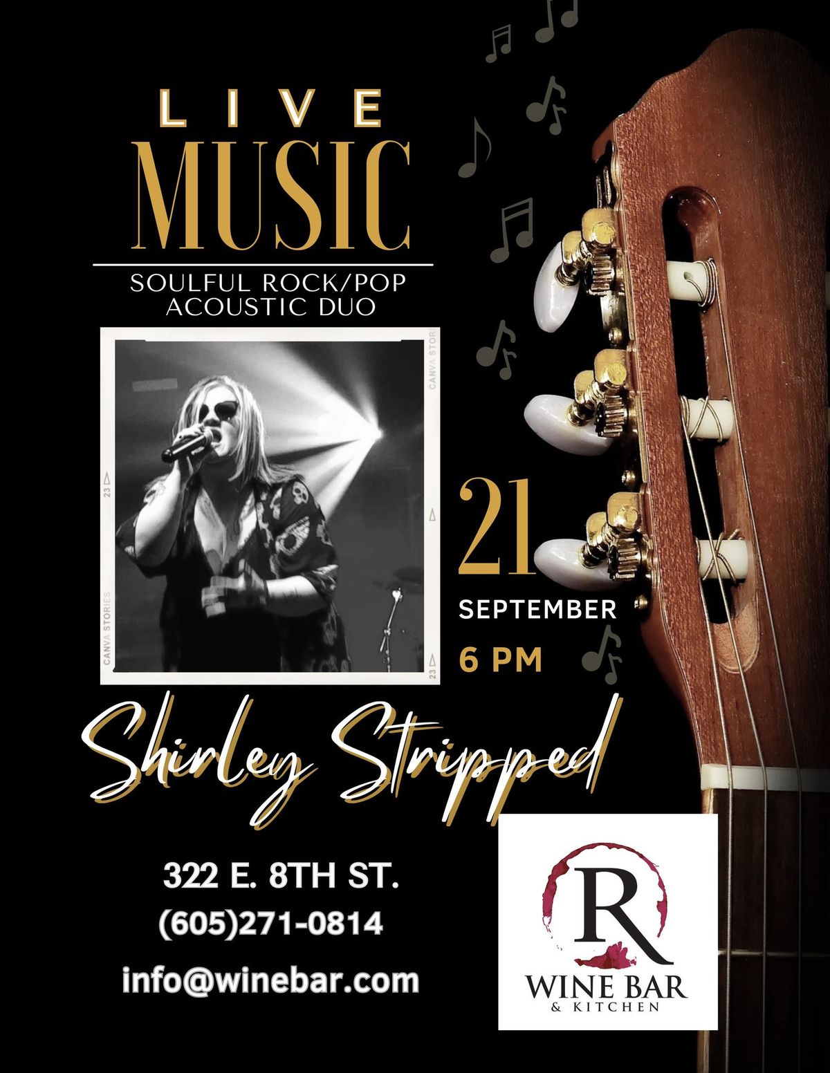 Shirley Stripped plays R Wine Bar 