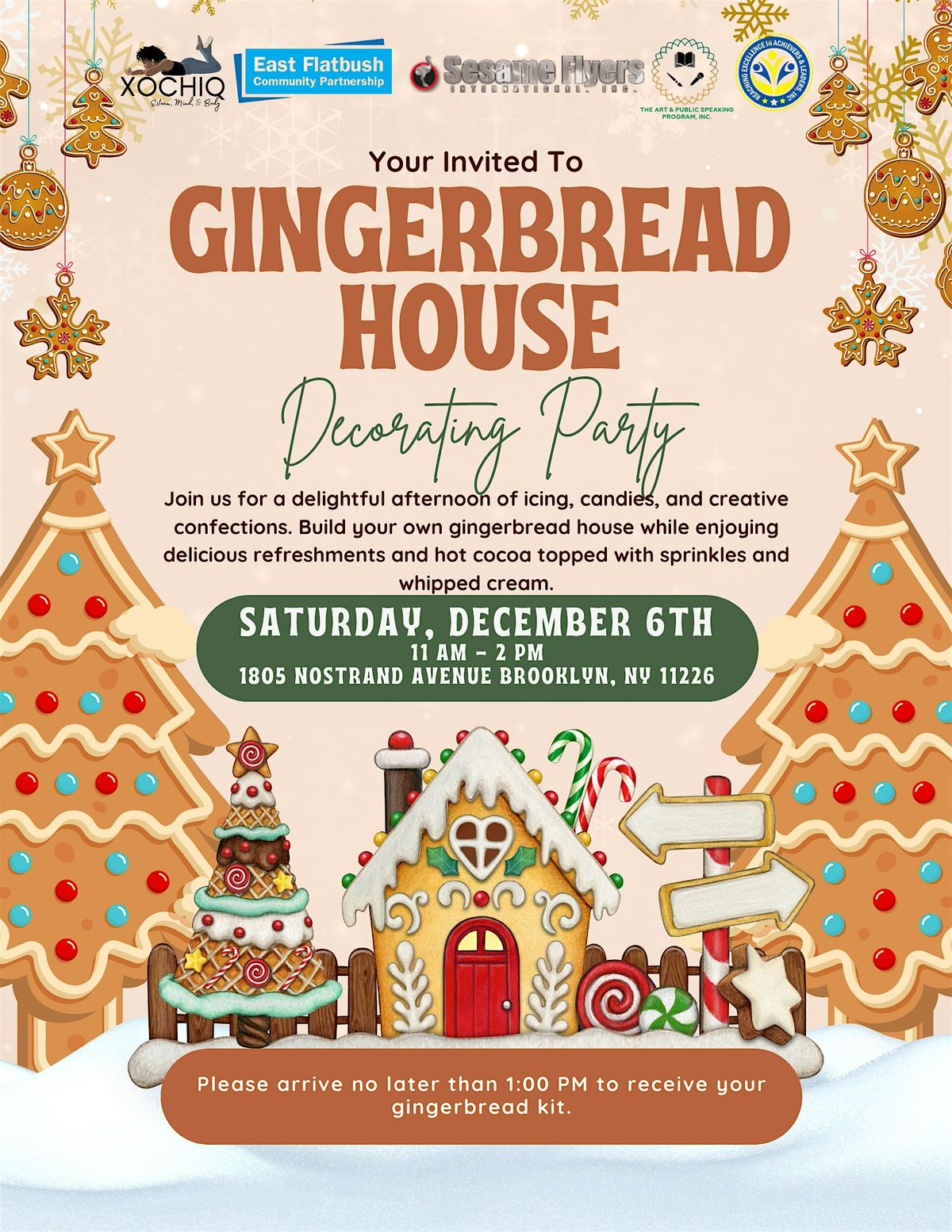Gingerbread House Decorating Party