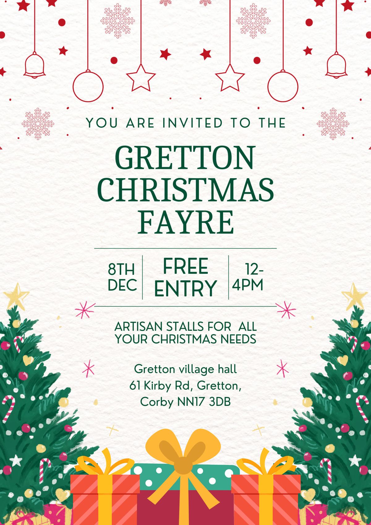 \ud83c\udf84 \ud83c\udf4a Gretton Christmas Fayre \u2728 \ud83c\udf81