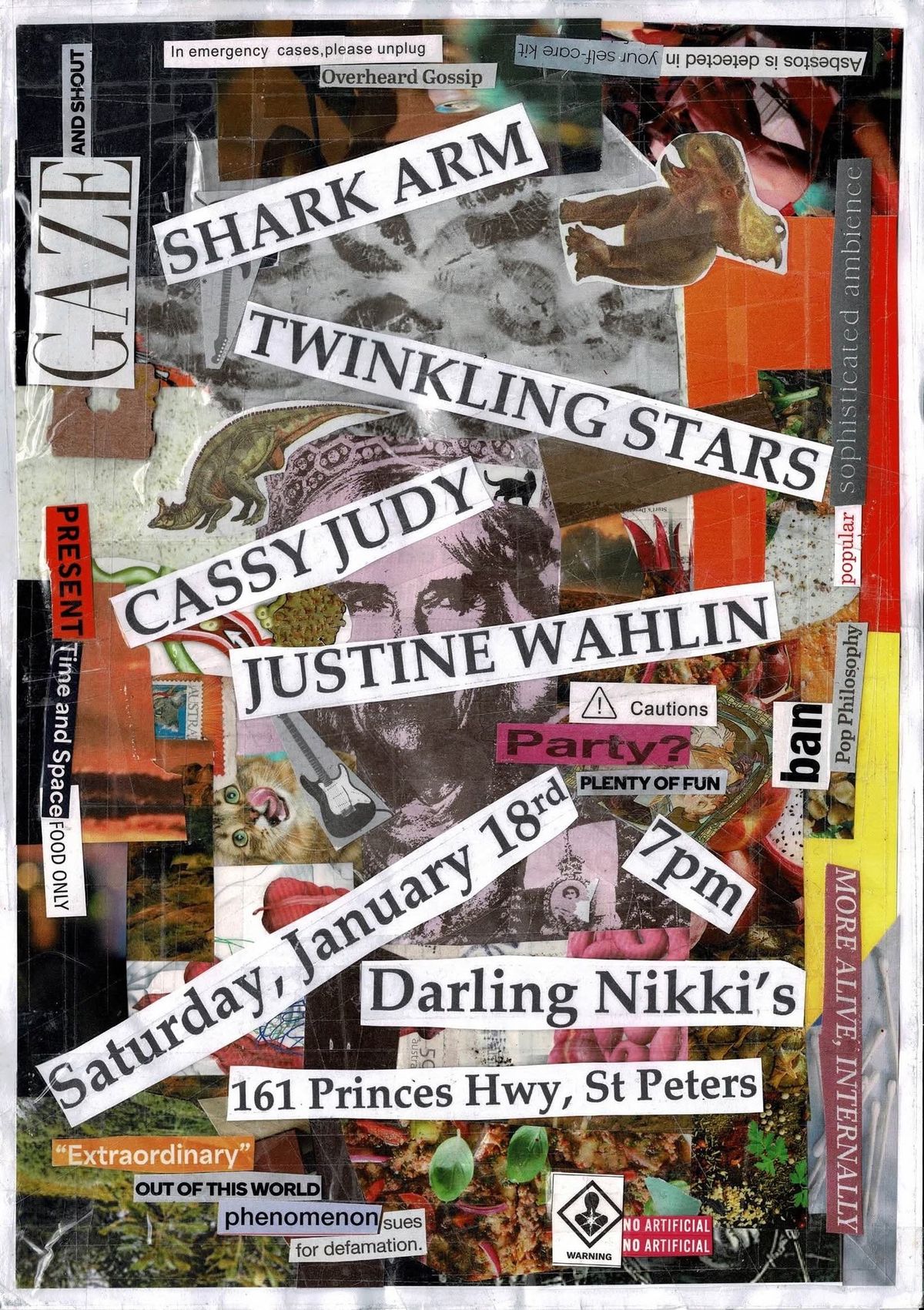 Shark Arm, Twinkling Stars, Cassy Judy, Justine Wahlin at Darling Nikki\u2019s