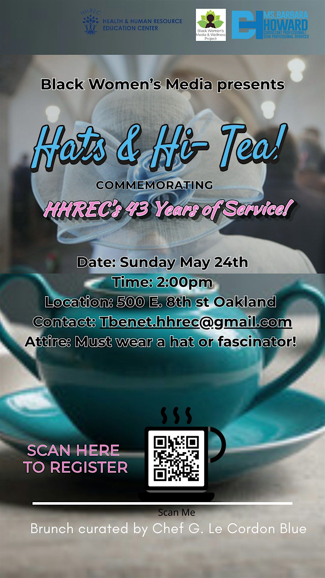 Black Women\u2019s Media presents Hats & Hi- Tea! Commemorating HHREC\u2019s 43 Year
