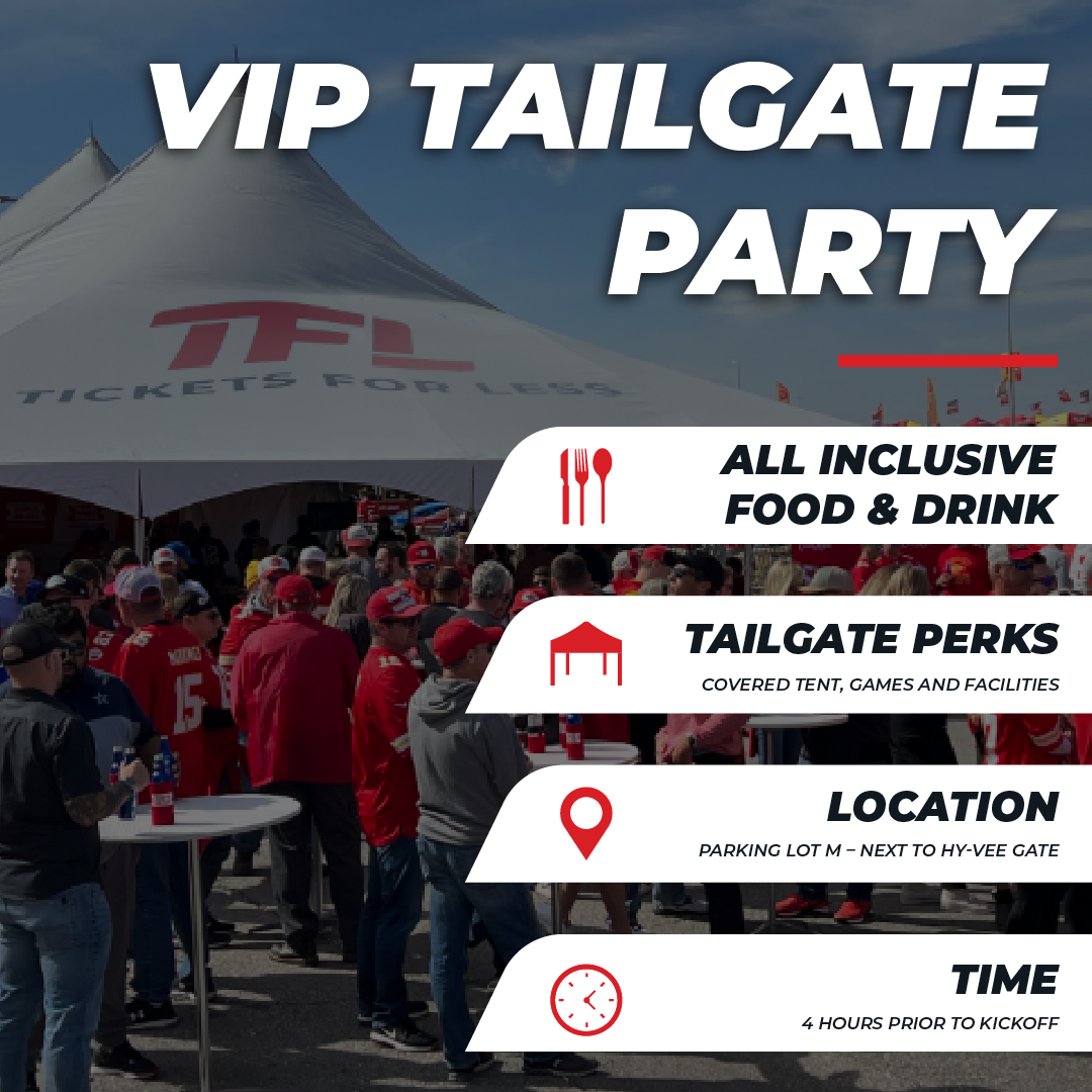 VIP Tailgate Party: Denver Broncos at Kansas City Chiefs