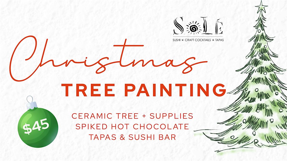 Ceramic Christmas Tree Painting
