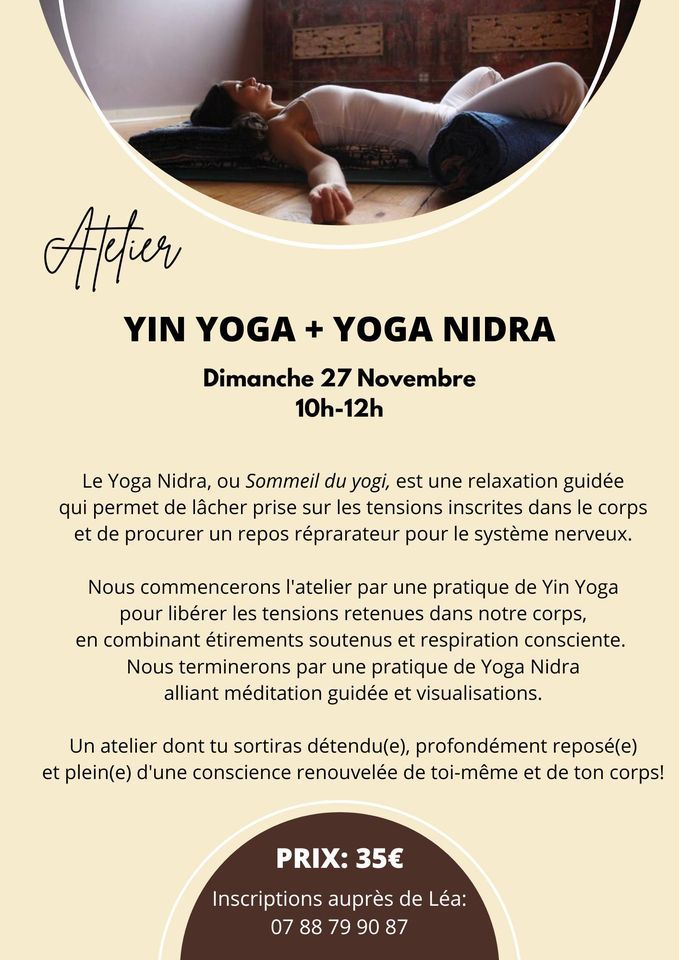 5 Yoga übungen Für Den Rücken Atelier Yin yoga+ Yoga nidra, Asana Yoga Studio Colomiers, Carcassonne