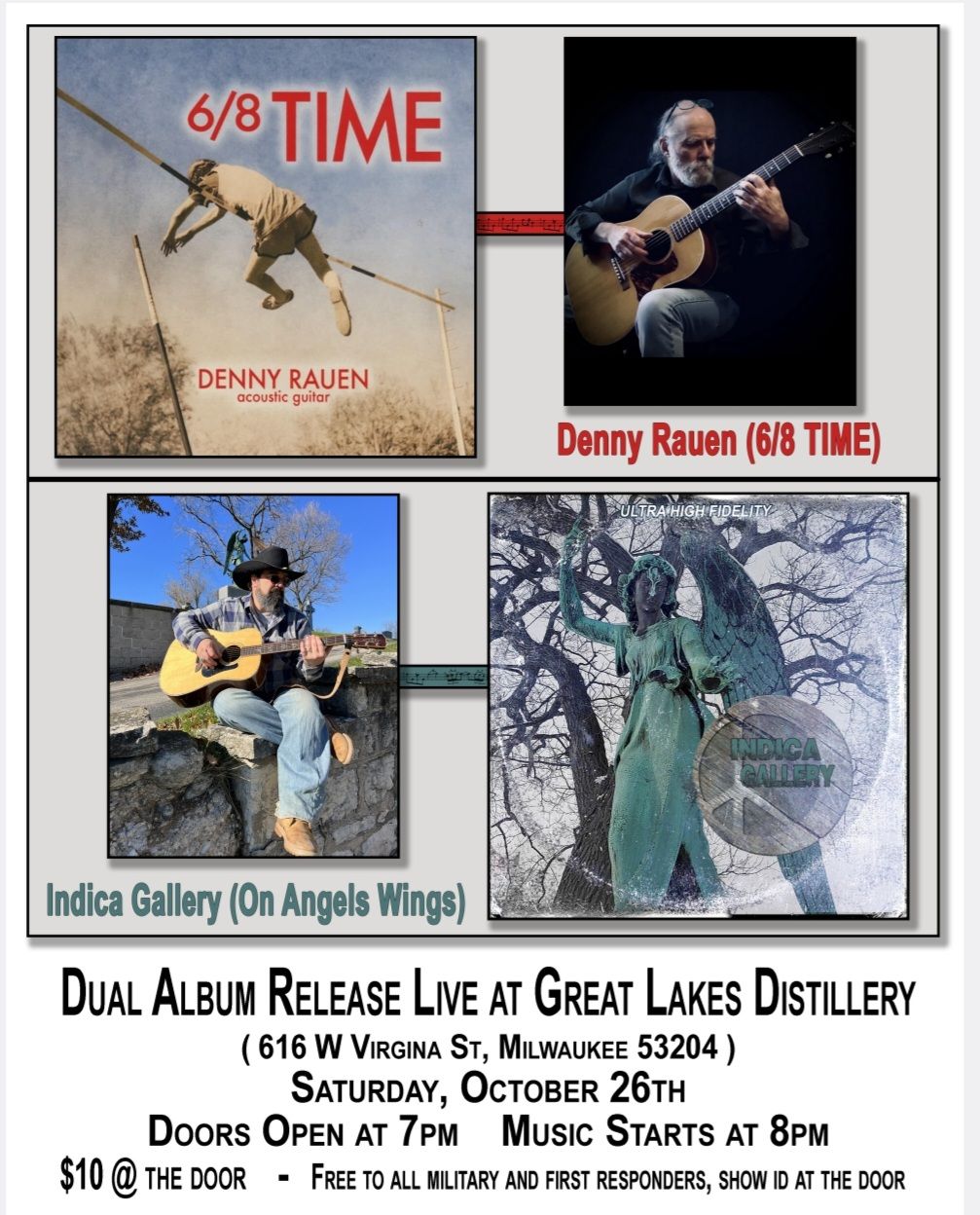 Dual Album Release Event with Indica Gallery and Denny Rauen 