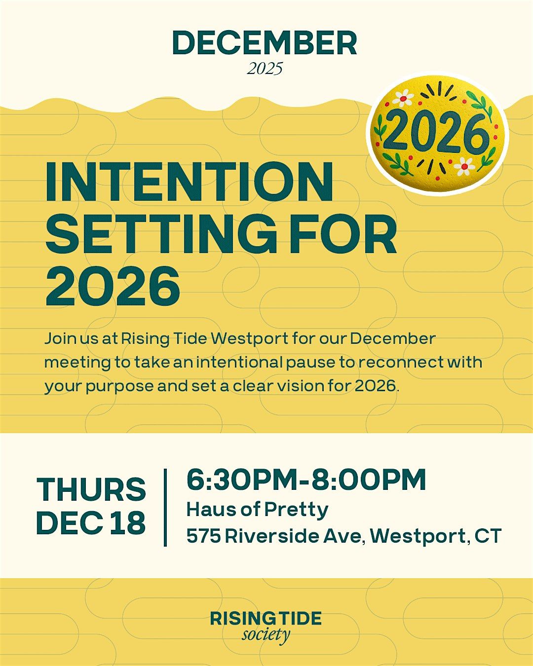 Rising Tide Westport December Meeting: Intention Setting for 2026