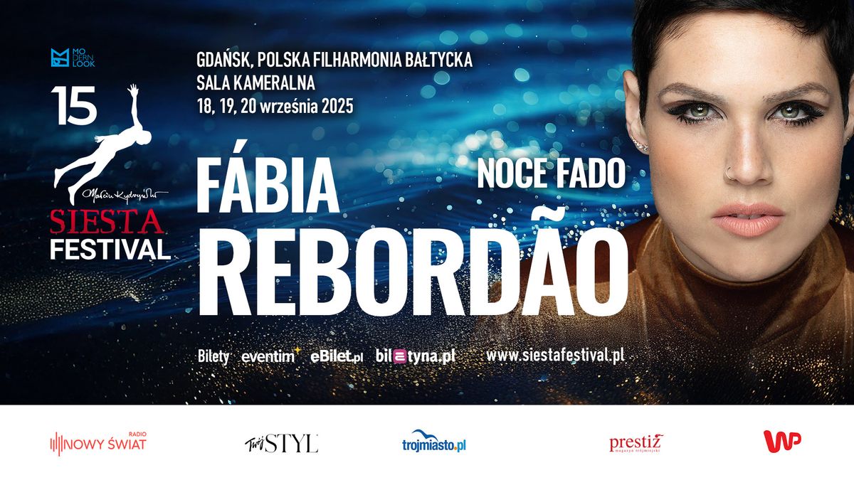 FABIA REBORDAO: Noce Fado 15. Siesta Festival | 18, 19, 20 wrze\u015bnia 2025