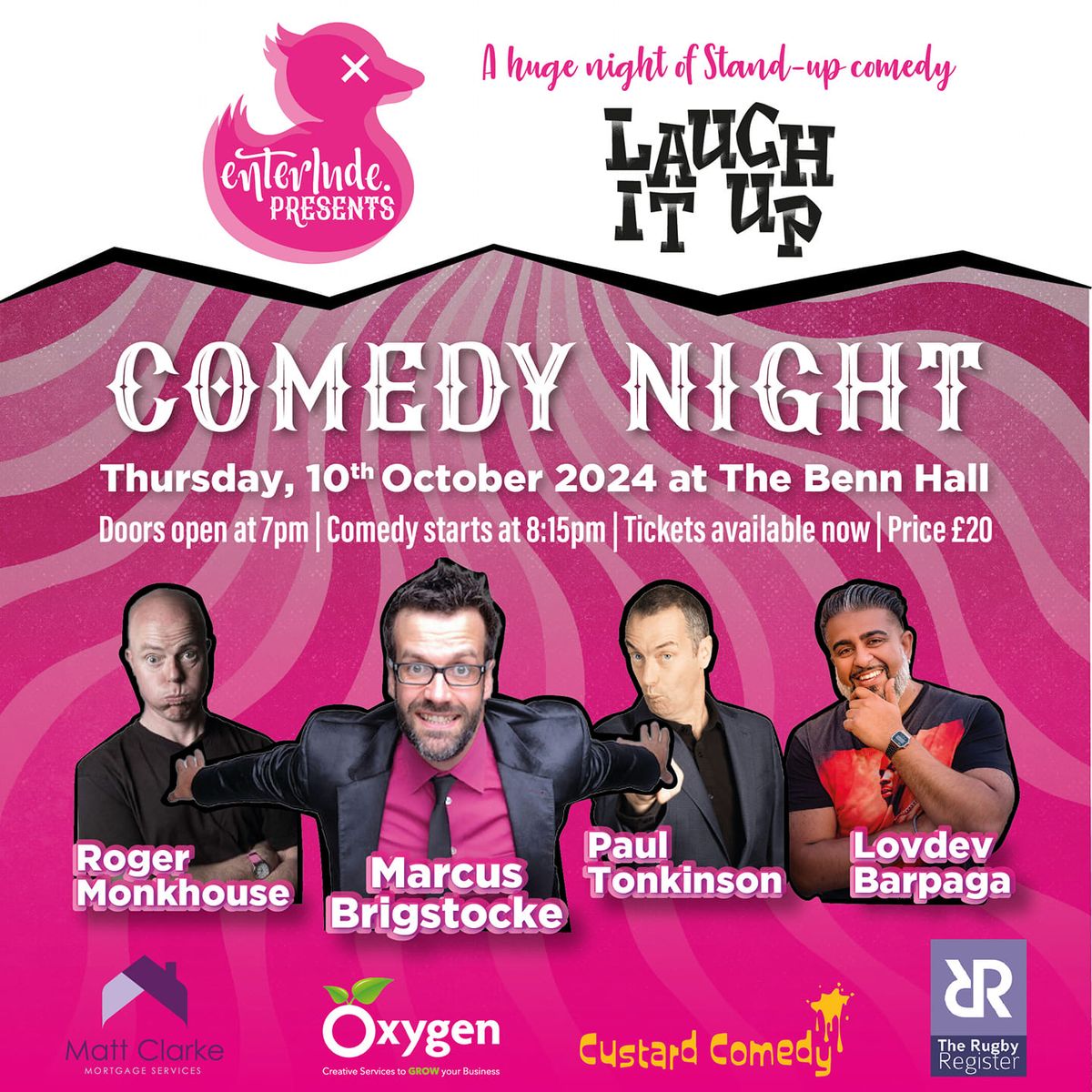 LAUGH IT UP - HEADLINED BY MARCUS BRIGSTOCKE & GUESTS