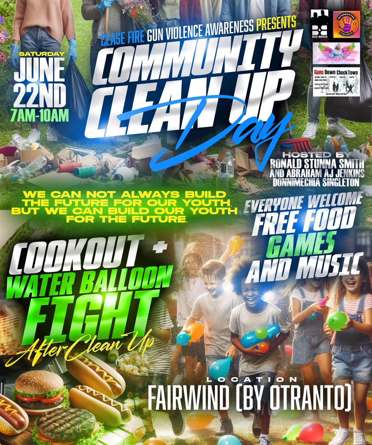 Community Cleanup Day\/Fun Day Cookout 