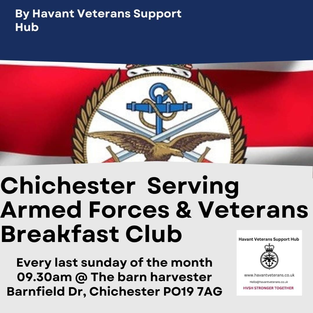 Chichester Serving Armed Forces and Veterans Breakfast Club 3bs